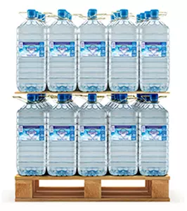 60 Bottles - 15L Justeau Spring Water - Full Pallet